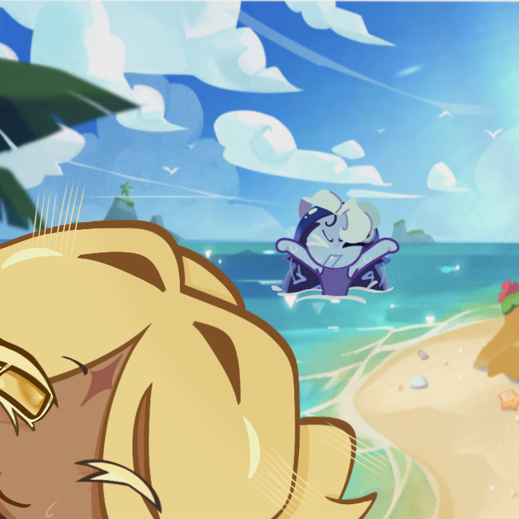 Sw33testDeceit's tweet photo. Beach day with Shadow Milk!! I can assure you that NO Cookies were harmed or nearly drowned during this completely normal and peaceful beach day!! ...Ahem.

(≧▽≦*)♡ https://t.co/ehyYIWwgSi