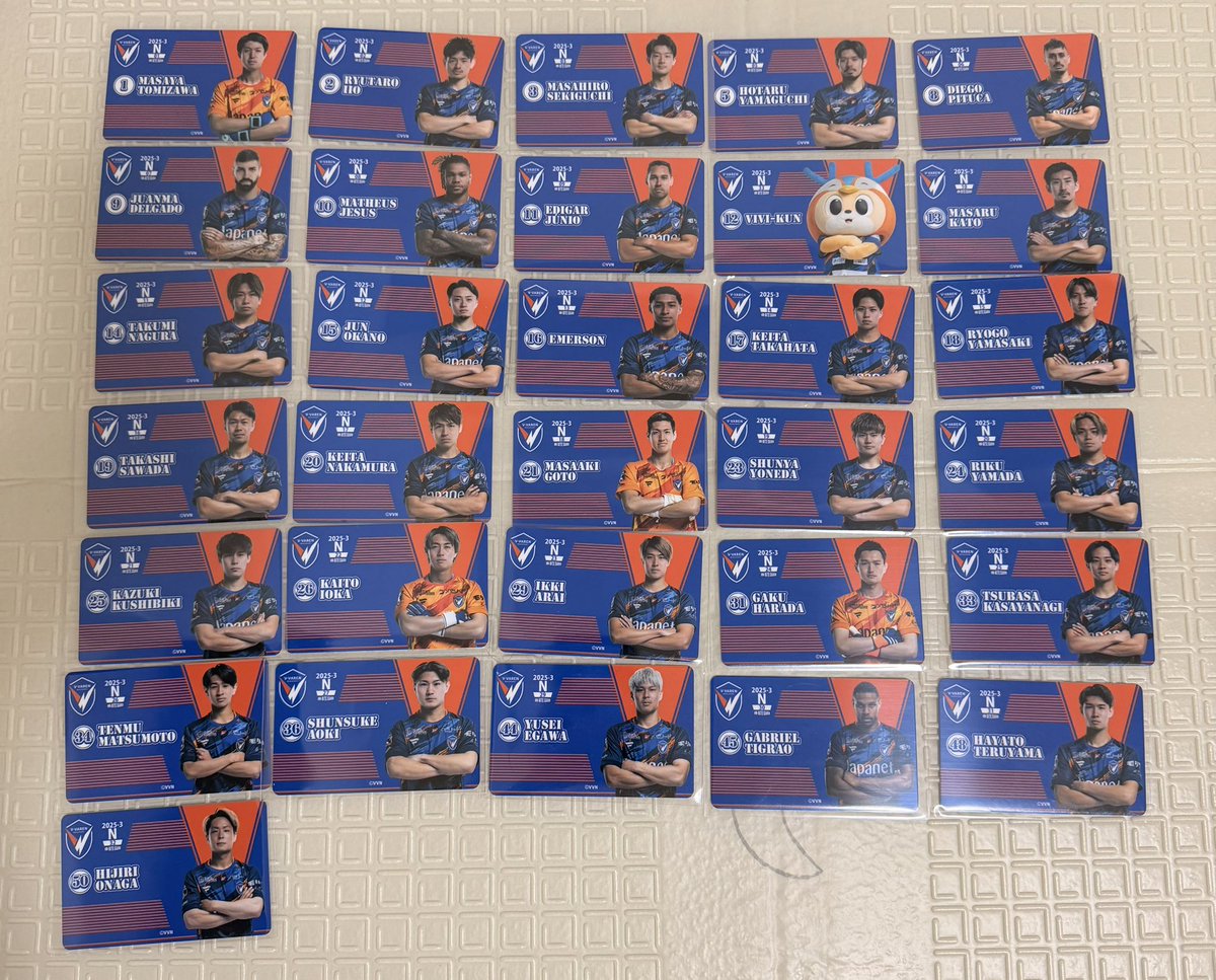 ___mi___cy's tweet photo. グッズ整理のためお譲り先を探しています。
オンサイトカード
【譲】画像のもの(4枚目参照)
【求】1枚300円
※は※以外のものとまとめ買い優先
10/21ホーム戦または郵送での取引可能です。
背番号は現在とは違う場合がありますのでご確認お願い致します。DMでのお問い合わせもお気軽にどうぞ。#vvaren https://t.co/lLYunjLxOa