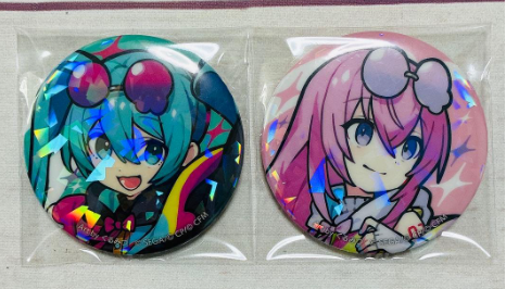 DailyNegitoro's tweet photo. Day 763: Pjsk connect Mikuluka can badges! #初音ミク #巡音ルカ #ネギトロ #negitoro #mikuluka #VOCALOID https://t.co/P2gREcmnNT