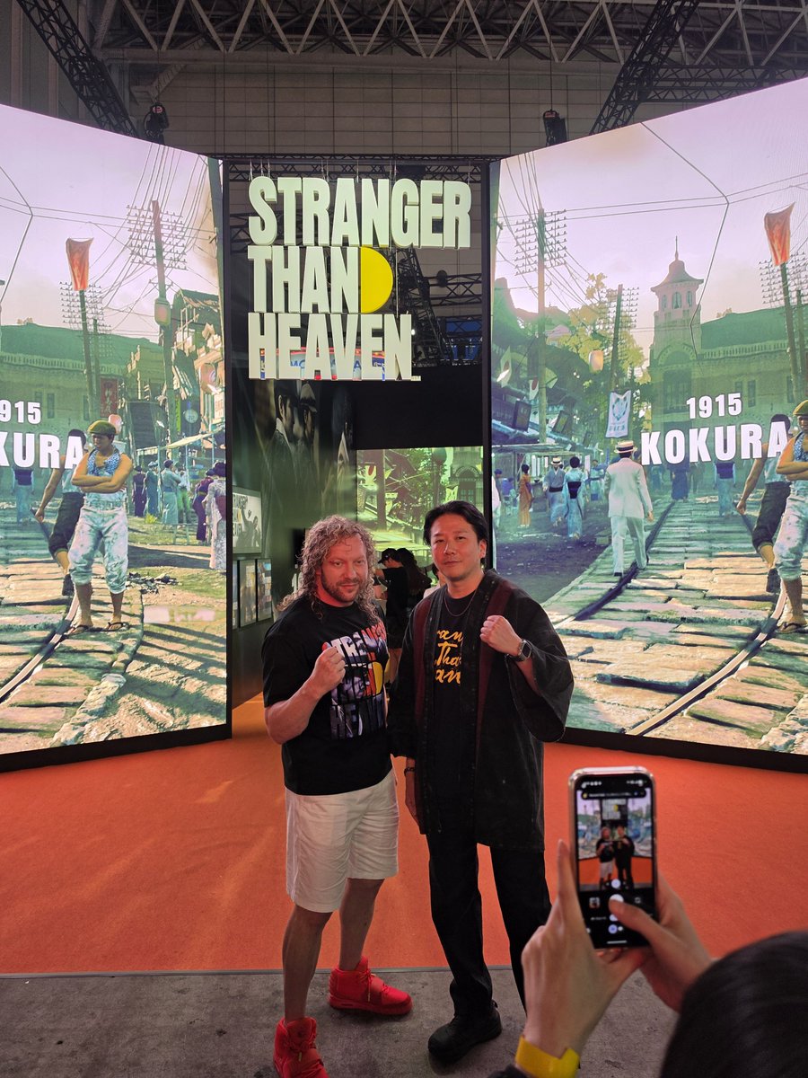 KennyOmegamanX's tweet photo. SEGA gave me an amazing opportunity to represent the fans at Tokyo Game Show, and it was a moment I'll never forget. Thank you to my friends at RGG, Persona, and Crazy Taxi teams. https://t.co/JedJRbWKpk