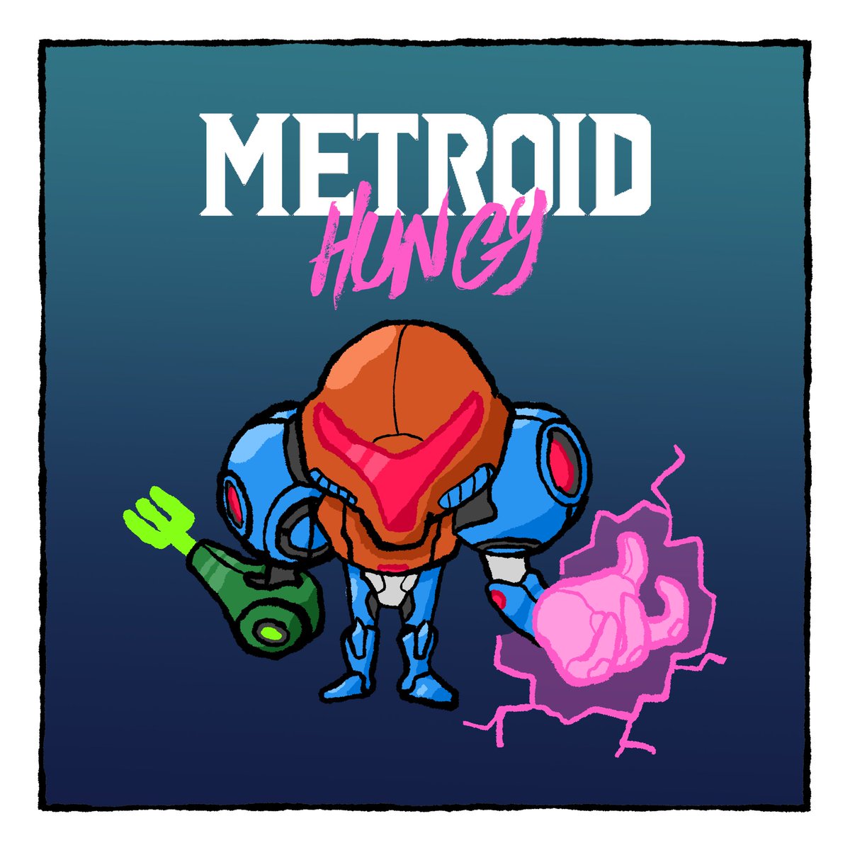 BlooMoonToons's tweet photo. Samus is BACK, and BOY, is she HUNGRY! https://t.co/N4herI3NJF