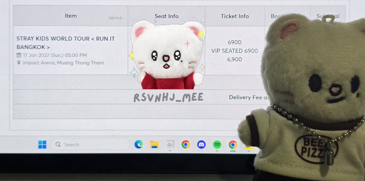 rsvnhj_mee's tweet photo. ฝ้ายจะได้เจอเด็กหลงที่ไทยแล้ว กดวีไอพีนั่งได้โซนที่ต้องการ กดเองด้วย ดีใจจจ😭😭😭😭 ขอให้สเตย์ไทยทุกคนกดได้เช่นกัน🍀

#RUN_IT_BANGKOK https://t.co/yGnwuvcgrt