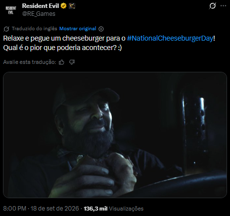 Cris_Nemesis's tweet photo. @_InkRibbon Nem pra isso eles estão preocupados. No dia, eles estavam comemorando o Dia do Cheeseburger KKKKKKK https://t.co/LkmizAkijK
