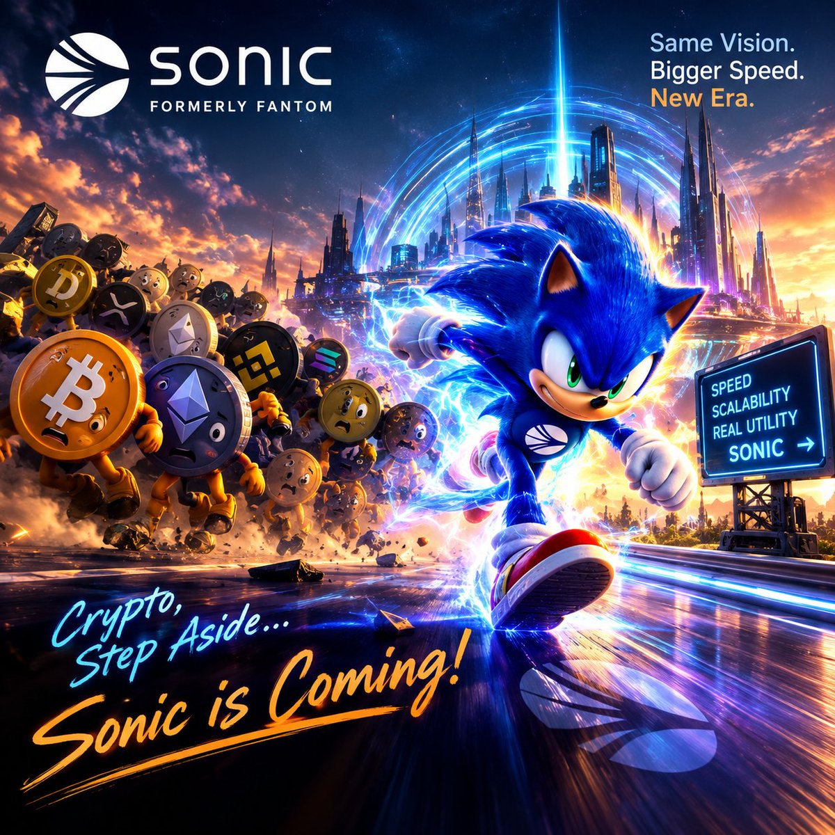 NextCrypto1360's tweet photo. 🚨 THE WARNING IS HERE. 🚨

Crypto… STEP ASIDE. ⚡️

The former Fantom is now SONIC ($S) — built to move faster, scale harder, and push DeFi into a new era. 🌀🔥

While others are still talking about the future…

SONIC IS COMING. 💙

Are you ready? 👀

$S #Sonic #Fantom #DeFi https://t.co/lYn7dT6fug
