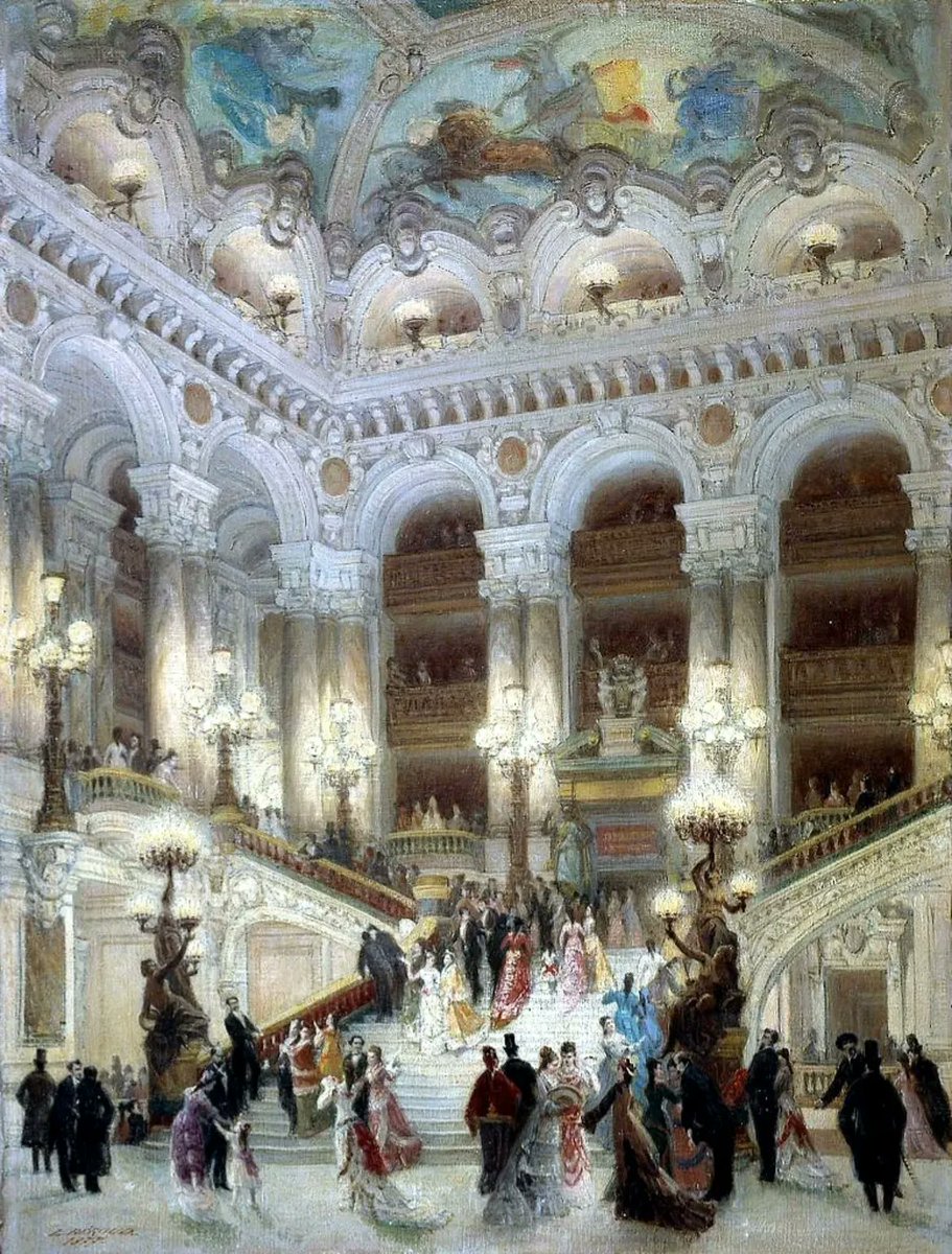 DailyClassicArt's tweet photo. Louis Béroud - "The Staircase of the Opera" (1877) https://t.co/4IqMZezrzB