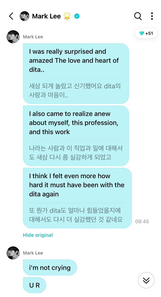 joyfularchives's tweet photo. mark said hes been reading all the letters from markfs last night 🥺

“it really hit me again how surprising and amazing your love and sincerity are..”
“i also got to really feel once again what it means to be a person like me, and to have this job and career”
“and i think i also realized again how hard it must have been for you too”
“i’m not crying”
“U R”
“i got way too serious first thing in the morning”
“and there were actually quite a few markfs who seemed really quiet, but had such deep thoughts, and there were things they could only express through their letters”
“it made me think, oh so there are markfs like this too..”
“you’re really busy right now, aren’t you?”
“😅”
“all the letters were written for my happiness, but within those stories, there were also thoughts from markfs that i hadn’t really seen much on social media before”
“everyone must be busy, so when did you guys even manage to do all this?”
“😔”
“thought u guys were busy!”