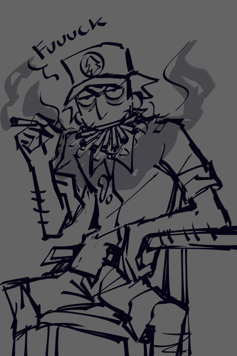 evilandhornydog's tweet photo. Some bullshit with smoking Camp Security Rick from the stream asjfahsdasfs. I should be prohibited from drawing at 5 am

#rnm #mortysummercamp https://t.co/R1S8qjzqHo