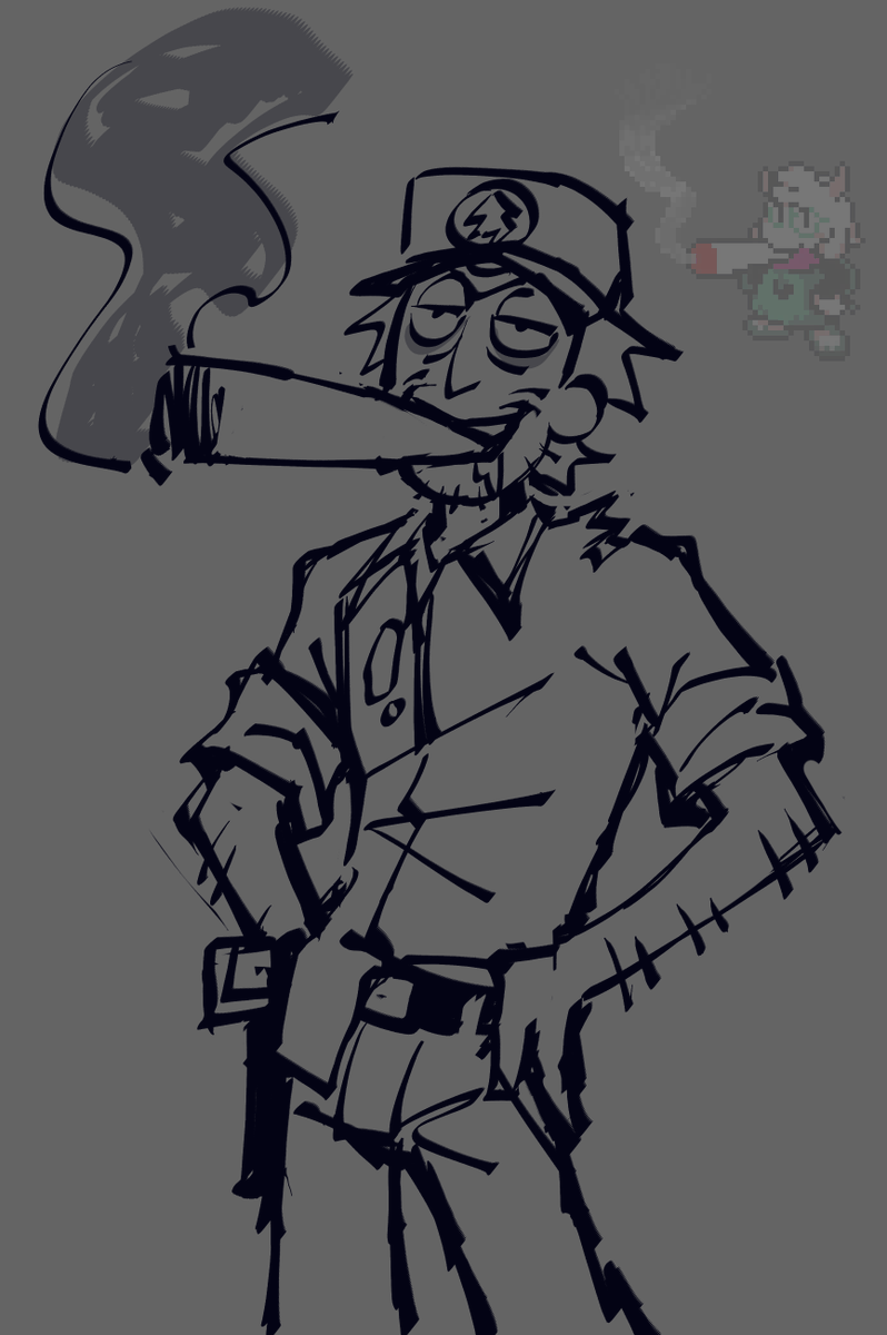 evilandhornydog's tweet photo. Some bullshit with smoking Camp Security Rick from the stream asjfahsdasfs. I should be prohibited from drawing at 5 am

#rnm #mortysummercamp https://t.co/R1S8qjzqHo