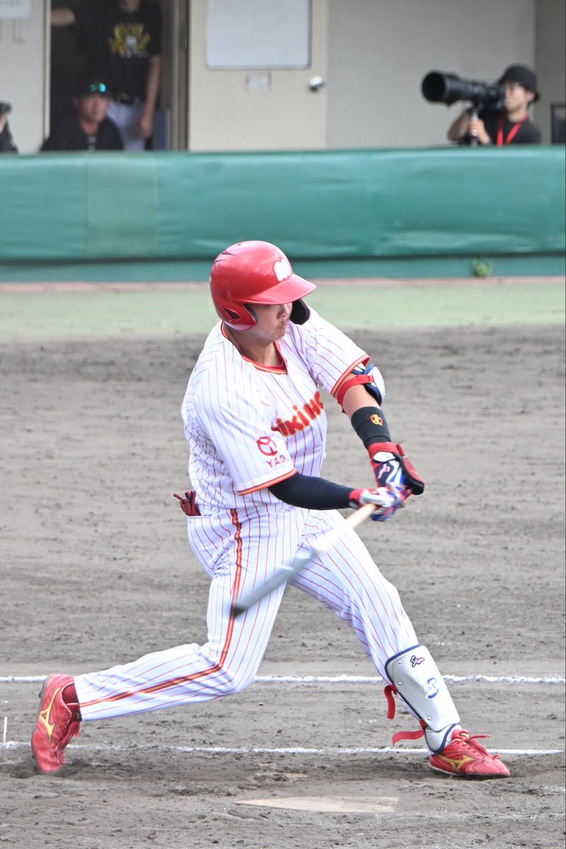 HARIMA_AKASHI1's tweet photo. ミキハウス
川瀬譲二(藤枝明誠-中京大)

"わかさスタジアム左中間スタンドに放った同点2ランホームラン"

2026.9.21
ミキハウス×日本新薬(第51回社会人野球日本選手権大会近畿地区最終予選 わかさスタジアム京都🏟️)
#HARIMAGRAPHY https://t.co/91SeqXVNH6