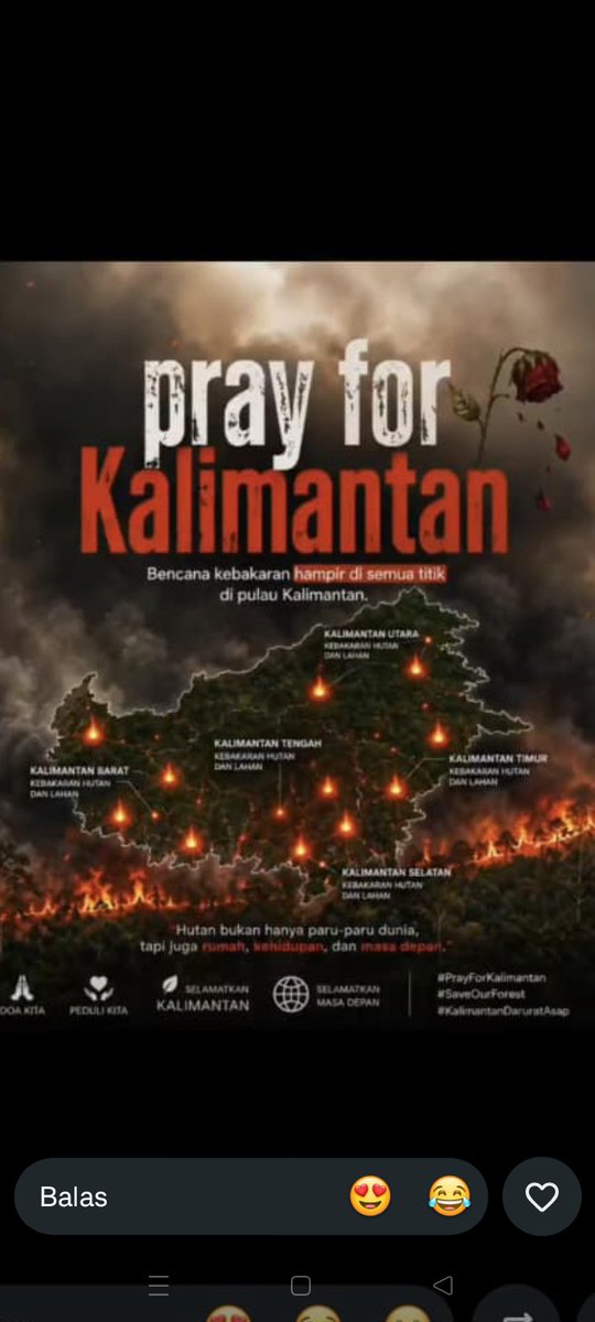 Astuti350670's tweet photo. Pemerintah terus memperkuat upaya penanggulangan kebakaran hutan dan lahan (karhutla) melalui operasi pemadaman terpadu yang melibatkan unsur TNI, BNPB, Polri, dan masyarakat.

#kemendespdt
#bpsdmkemendespdt
#tppkerjaberdampak

Untuk X (Twitter) https://t.co/hnf3Dsmp0U