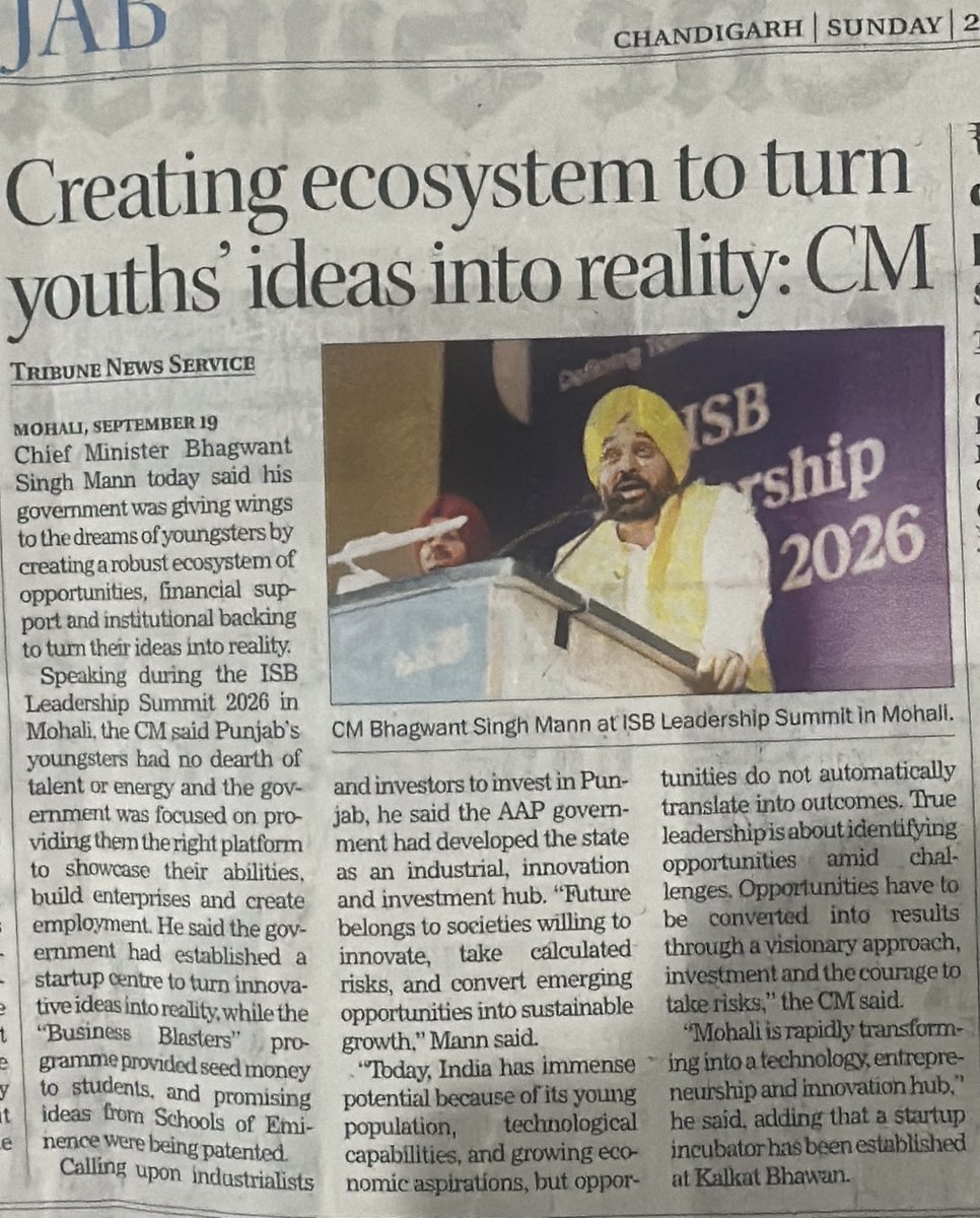 parmindercwc's tweet photo. ‘Ecosystem’, ‘Startup Hub’, ‘Innovation’- what a sweet lollipop being handed to Punjab’s youth! 

With only a few months left before the code of conduct kicks in, and suddenly there’s a talk of ecosystems to turn Punjab’s Youth ideas into reality. 

@BhagwantMann ji, where was this ecosystem for the last four years?
 
Punjab’s youth needed action, opportunities, and jobs- not another last minute announcement. #aapgovtfailed
@AAPPunjab @AamAadmiParty 

@SachinPilot @dnetta @vikramlohiaaicc