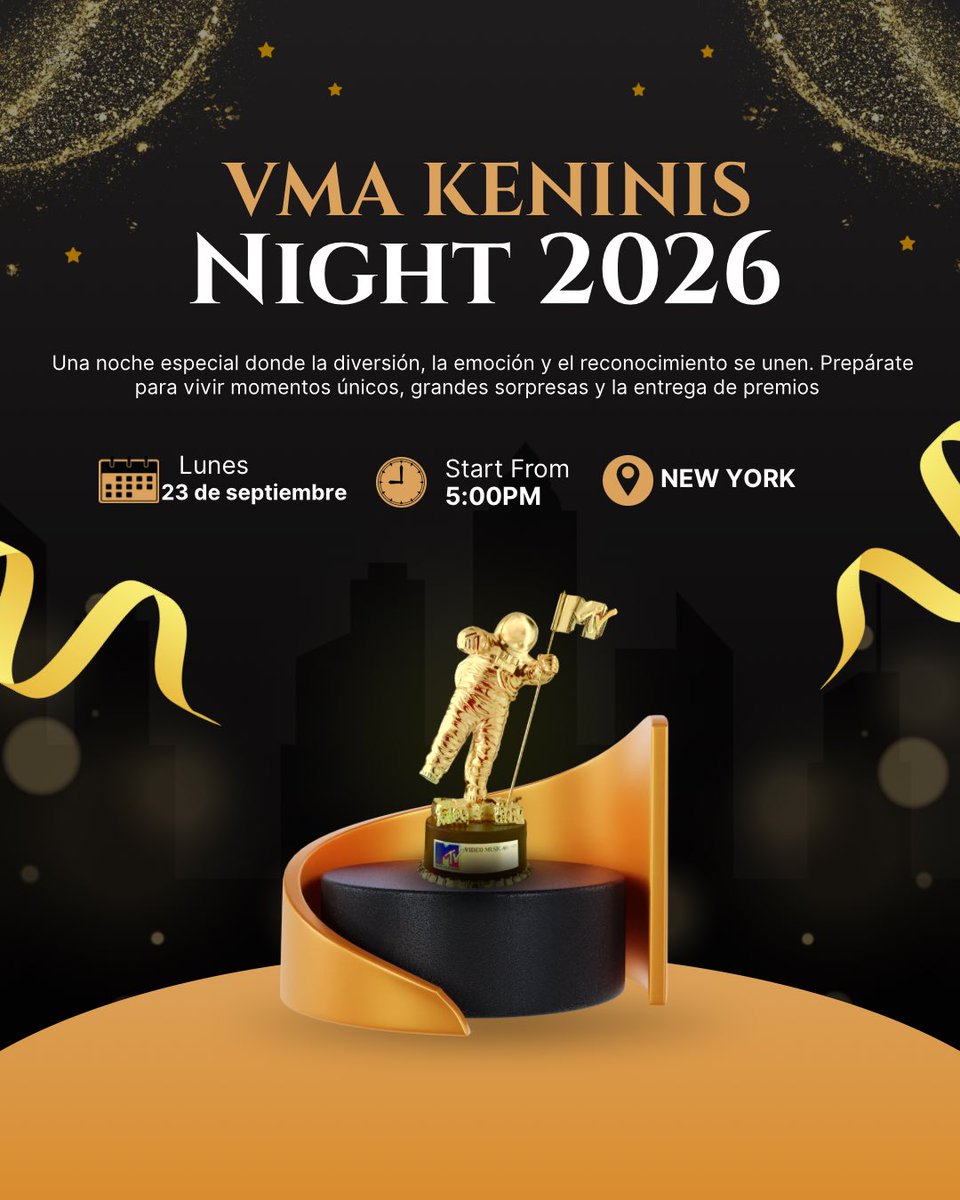 VMASKENINIS's tweet photo. 🚨✨ ¡INICIAMOS LA CUENTA REGRESIVA! ✨🚨

Faltan pocos días para los VMA KENINIS 2026 🦂🏆
La noche donde los Keninis se disputarán las categorías más importantes del año.

👀 ¿Quiénes serán los nominados?
🔥 ��Quiénes llegarán con todo?
🏆 ¿Y quiénes se llevarán el premio? https://t.co/pBMNP4kRJh
