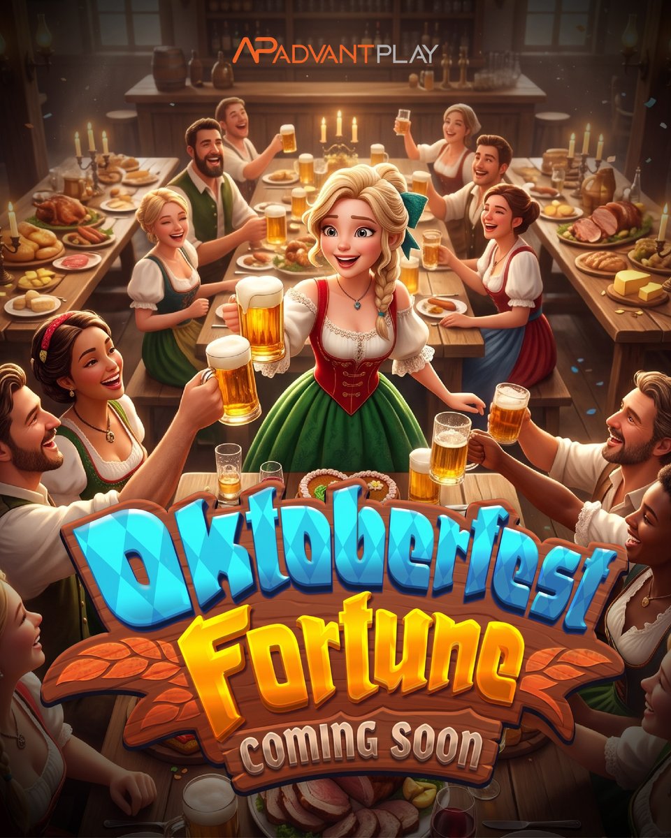 AdvantPlayHQ's tweet photo. New game.

Big beer. Bigger wins.
Oktoberfest Fortune — coming soon.

Normal festivals are boring.
#ComeBackIsReal https://t.co/foZHPaUWwy