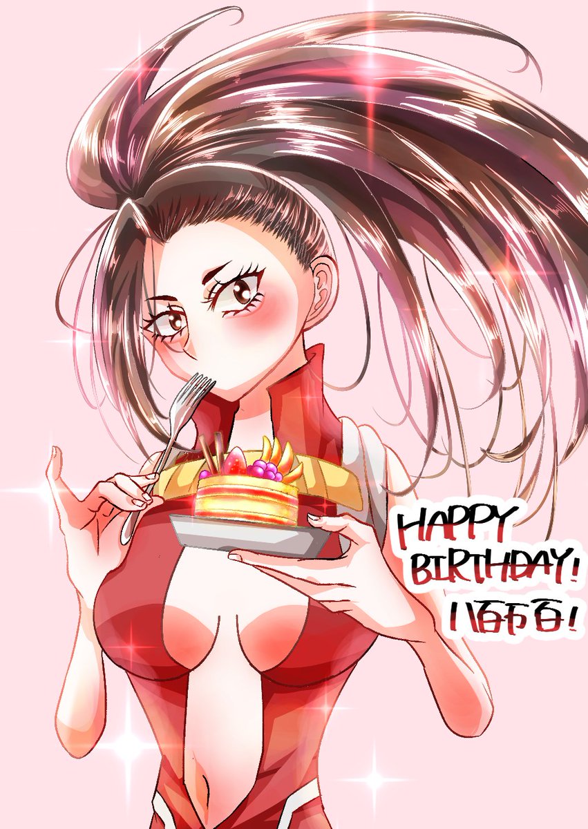 Nanashi__kkk's tweet photo. プリプリしてるヤオモモだいすき🍰

#八百万百誕生祭2026 #八百万百生誕祭2026 https://t.co/q4HY0GJoX7