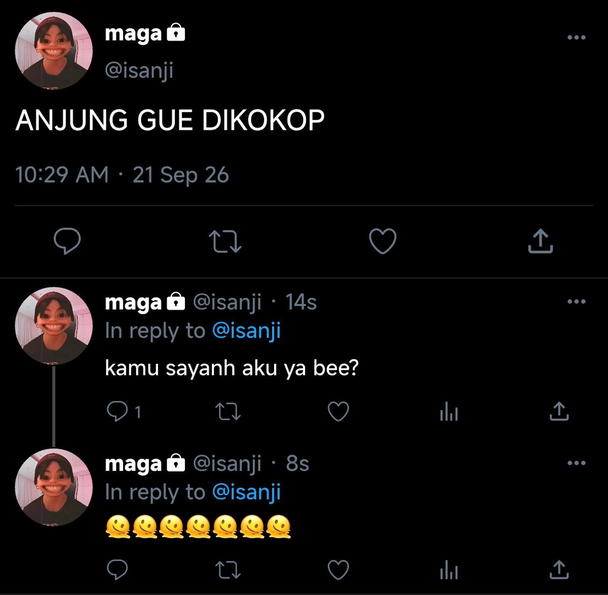 JagaJarakSana's tweet photo. one-tweet pasangan aneh 
#jikook #kookmin https://t.co/02NY9eknVg
