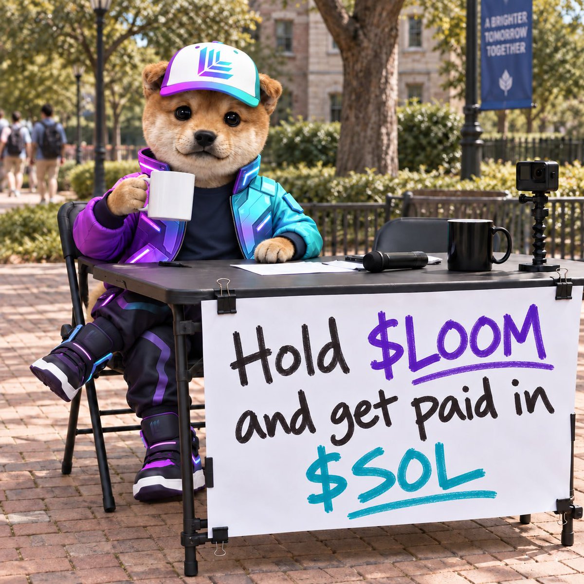 blockchainz555's tweet photo. Loom is by far the best meme coin on Solana, and the beauty of it is that it's paired with Solana on Stonk Fun, where traders are rewarded with SOL for holding Loom. The original name of Solana will have its comeback, backed by this S-tier community. We will not fail. solana:CB1YQfUzgsnaCd93cZLdiX1uASW7utWBaYMUsvcwNUBV