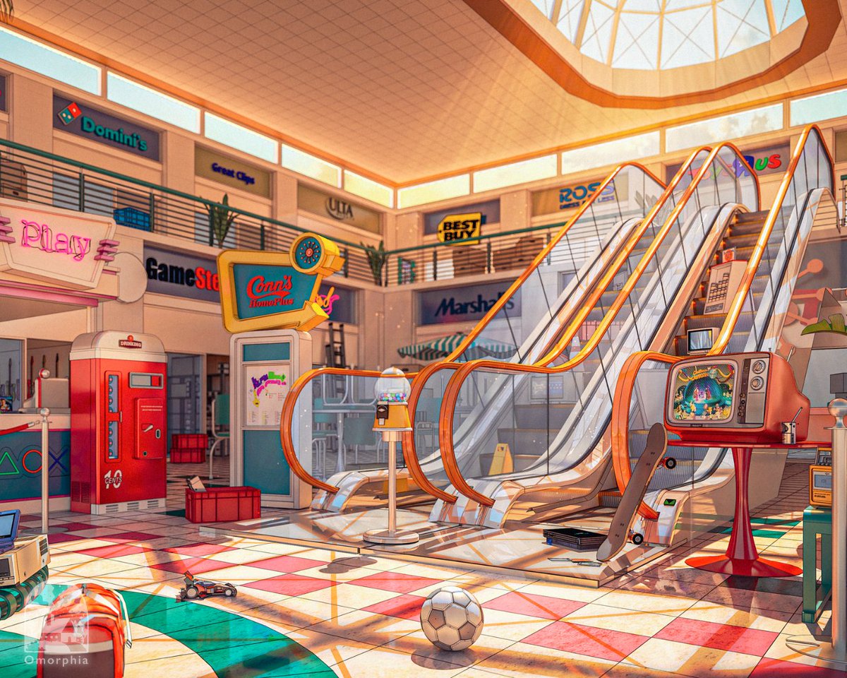 Omorphia1's tweet photo. My 90s retro anime art made in SketchUp https://t.co/BNVzU0mCzI