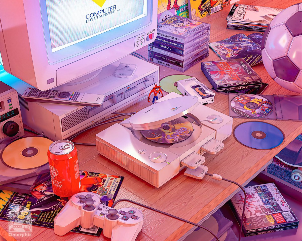 Omorphia1's tweet photo. My 90s retro anime art made in SketchUp https://t.co/BNVzU0mCzI