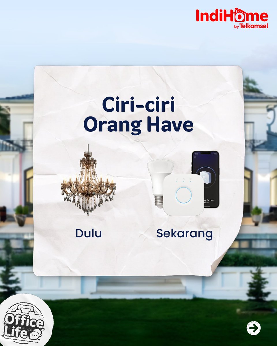 IniMinNeo's tweet photo. Zaman sekarang, #OrangHave punya smart home & internet ngebut buat nonton Netflix!π
β¨ Pasang baru Rp45 ribu
β¨ Internet + Netflix 150 Mbps: Bayar 9 bulan, nikmati 12 bulan (hemat 25%)!
Promo s.d. 30 September 2026. Daftar via MyTelkomsel, https://t.co/YvsnTrgElq, atau GraPARI. https://t.co/OXJCmNu1oJ