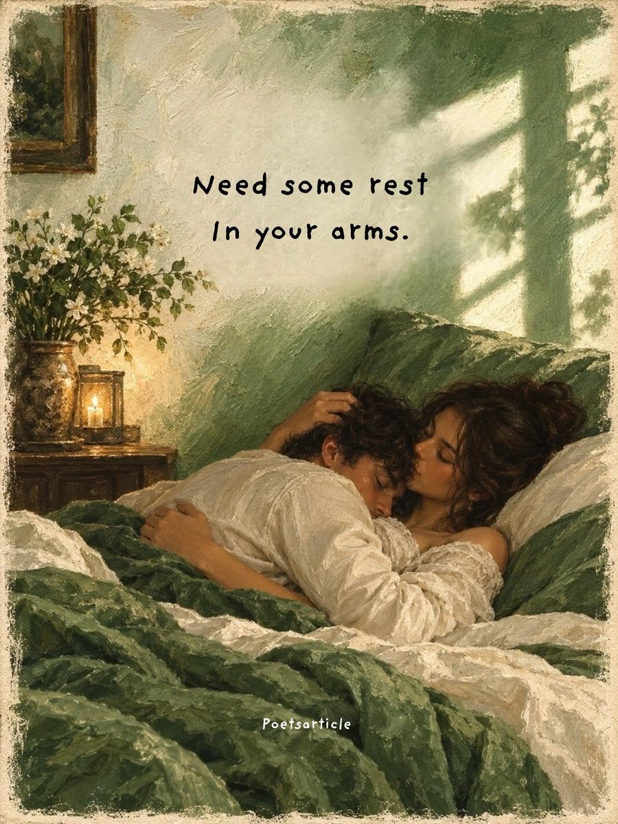 FelicaMich2v's tweet photo. There’s something beautiful about falling asleep in the arms of someone who makes the world feel quiet. Sometimes, love is simply closing your eyes beside someone and feeling completely safe. If I could rest anywhere forever, I’d choose your arms. https://t.co/2AoxCD8Xz7