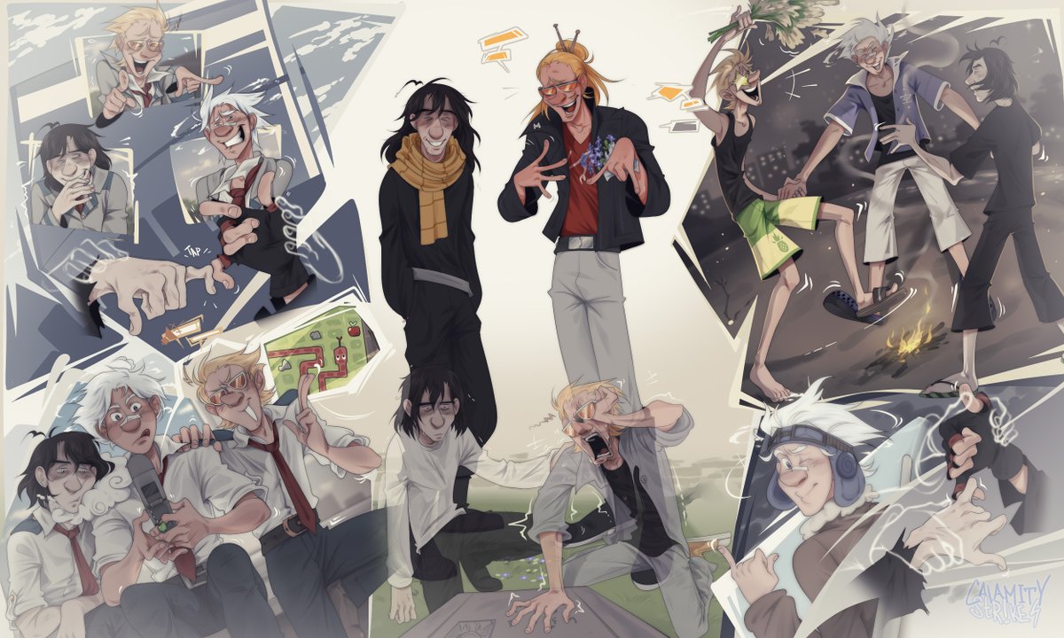 calamitystr1kez's tweet photo. Friends. (old (2023))
-☁️- 
#bnha #mha #myheroacademia #bokunoheroacademia // #presentmic #hizashiyamada #yamadahizashi // #eraserhead #aizawashouta #shoutaaizawa #aizawa #aizawashota #shotaaizawa // #oboroshirakumo #shirakumooboro // #3baka https://t.co/ALhMwEv8zF