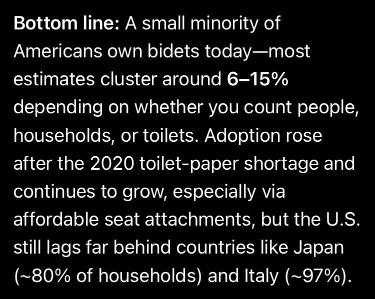 BasedDharmacist's tweet photo. This is disgusting. Upwards of 94% of Americans don’t wash after using the toilet. https://t.co/kzDWel7JQ6