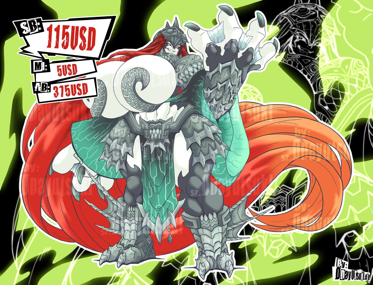 Onayutsuki_exe's tweet photo. Freshly made and ready to be adopted :3
Auction active; link in the replies.

I had the idea to combine the Twilight and Zora races, and I drew a little inspiration from Zant's armor. Do you like how it turned out? :3 https://t.co/CGFVJMSWNL