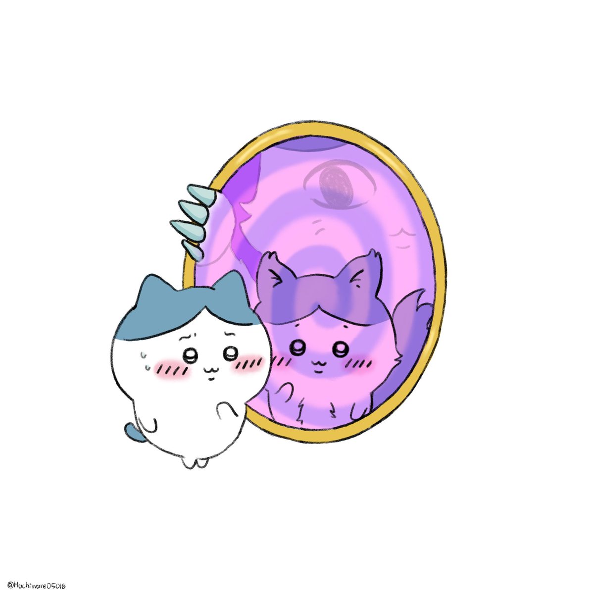 Hachiware05018's tweet photo. 패러렐 하치🐱🔮🪞 https://t.co/LVFZVXEJ31