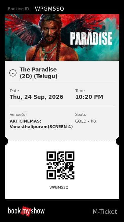 VijayGopal_'s tweet photo. Any reason @bookmyshow you are not showing the CBFC rating of the money in the ticket purchase ? 

This is an A rated movie, but ticket including pdf doesn't show the same. Why? HC had in March clearly said to show ratings as per law . While @Shikhagoel_IPS fails to implement it https://t.co/CFkiZZcytd