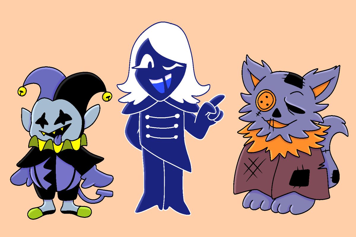 littlesilverjay's tweet photo. this was just me drawing every deltarune character pre chapter 5 https://t.co/G5YqmwNVGT