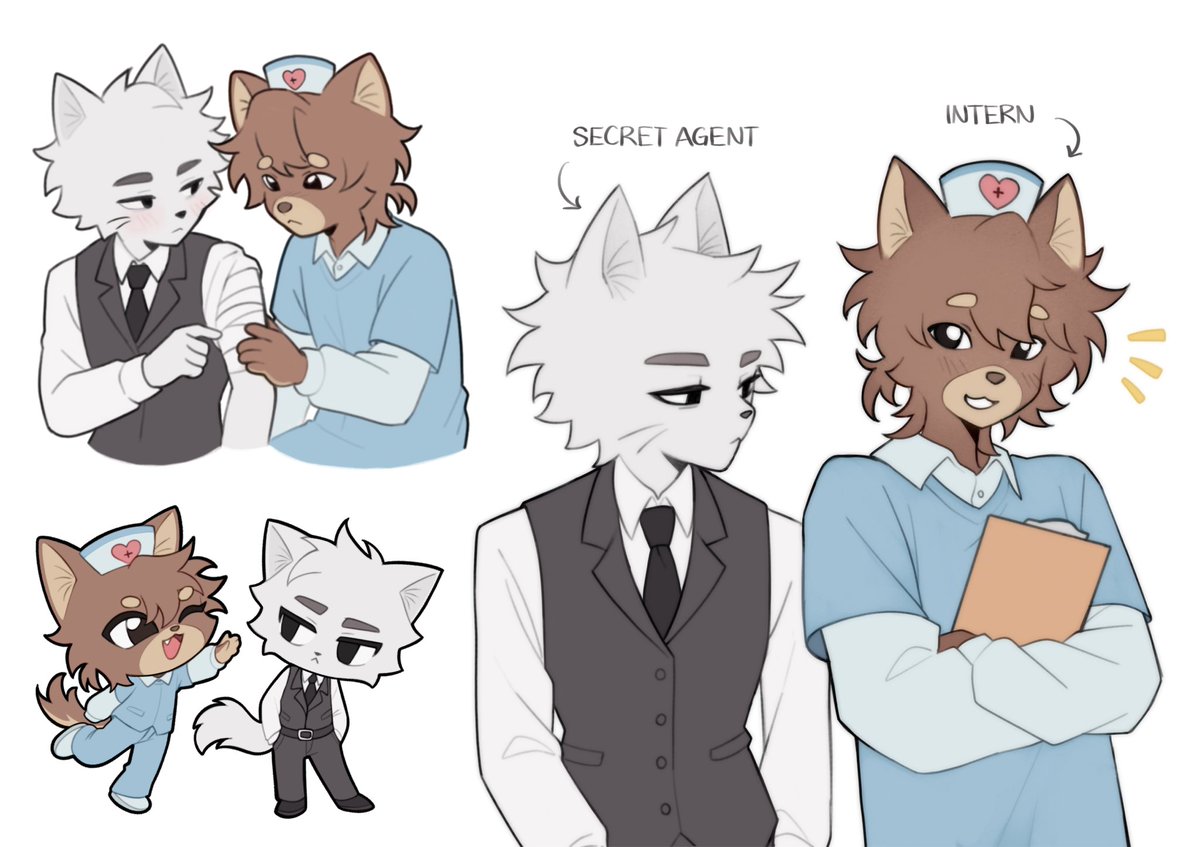 peachiiri's tweet photo. hopping on the gs animal hospital au that we’re brainstorming in lightime server… #guangshi #光时 https://t.co/O18trRBF88