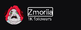 zmoriia's tweet photo. I made it to 1k Time for 18 hour stream and giveaway!!! https://t.co/GzUxiRid5a