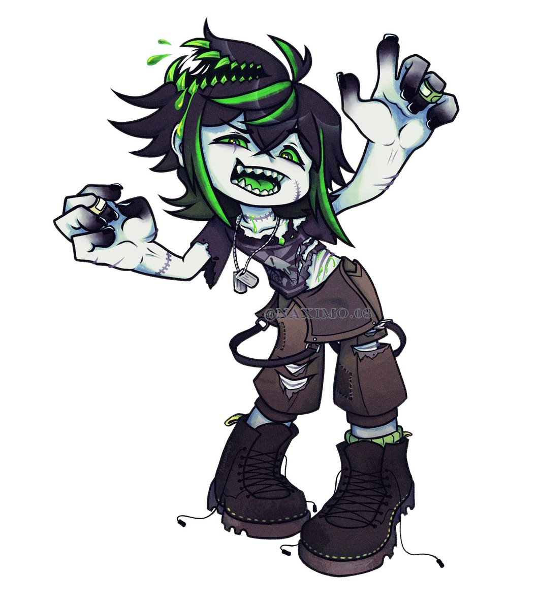 Naximo03's tweet photo. Been a while since i drew in a chibi style!
this took me a few days to finish, but I finally its done! my first serious fan art and it's for the zombie lad
hope you like it and i loved the debut!💚
#biohazart #digitalart #fanart https://t.co/Lamokcqxiy