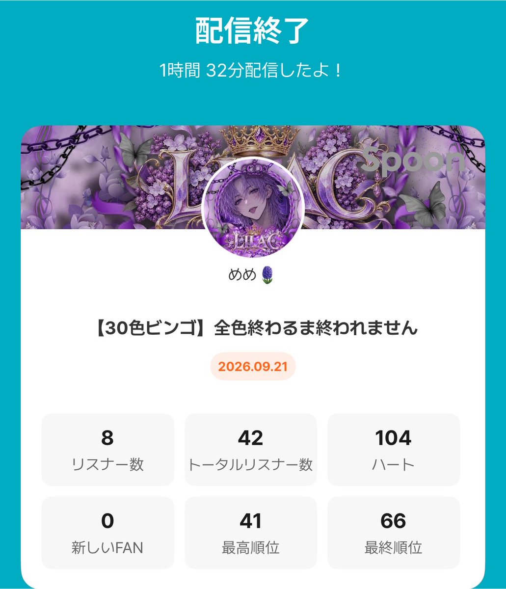 meme__osi's tweet photo. Who's The ONE
30色チーム耐久BINGO
3時間半無事𝐜𝐨𝐦𝐩𝐥𝐞𝐭𝐞
たくさんのシェア入室応援ありがとうございました
チーム関係なく楽しめた気がします
色んな人と出会えてみんなの優しさに感動しました
ほんとに協力してくださった皆様ありがとうございました
醉くん、中卒素敵な企画ありがとう https://t.co/jEs0N9e8rz