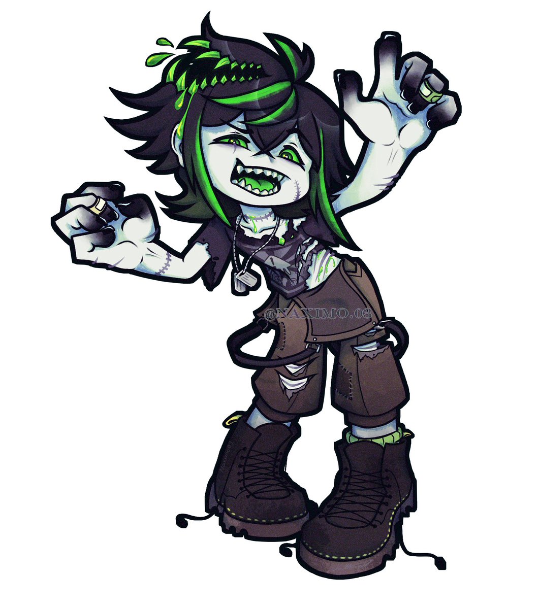 Naximo03's tweet photo. Been a while since i drew in a chibi style!
this took me a few days to finish, but I finally its done! my first serious fan art and it's for the zombie lad
hope you like it and i loved the debut!💚
#biohazart #digitalart #fanart https://t.co/Lamokcqxiy