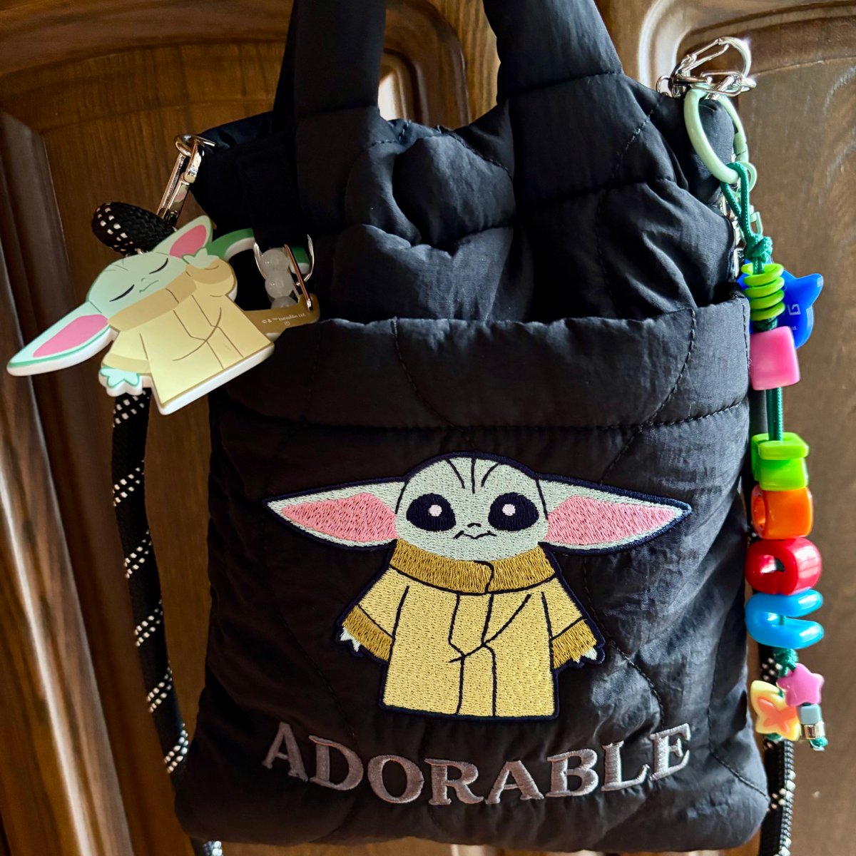 MugiDqw's tweet photo. 今朝グローグー👜が届いた！
頑張ってポチッたやつ

👜持って出かけたらマグロも釣れた！
正面からのお顔がキュート💗
まだまだ弱々な釣り人ですが🎣楽しんでます🎶 https://t.co/X4fnBxr564
