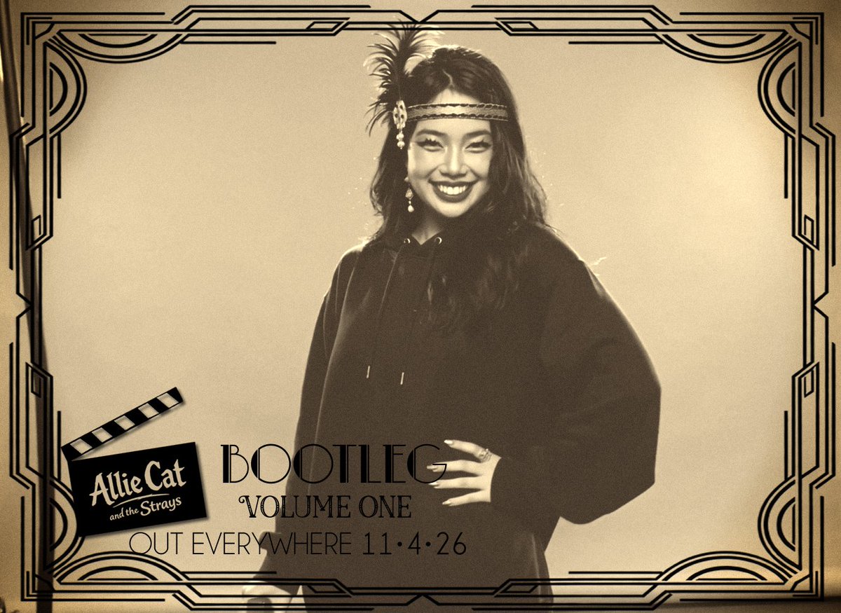 AllieCatTunes's tweet photo. We officially wrapped #Bootleg on September 8, 2026! 🥂 Out EVERYWHERE November 4. Between my fall classes and studio schedule, sleep is apparently an elective this semester. 🖤 https://t.co/FezHPpuj5x