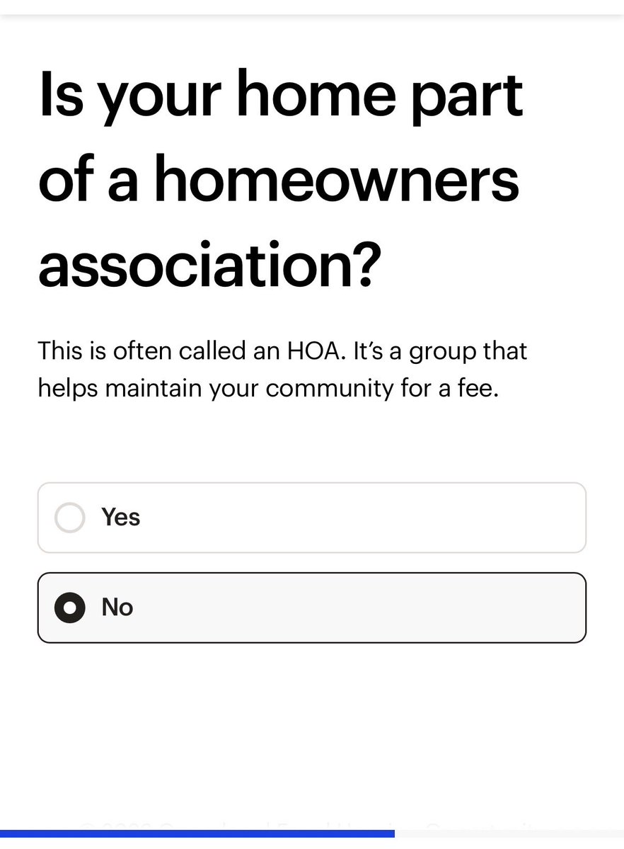 LarryMe26401737's tweet photo. @nejatian How come when I type in my address it ask if I’m in a HOA? Shouldn’t the algorithm already know whether I’m in an HOA or not just curious less questions faster results….  @nejatian @rabois https://t.co/T0kkoRjgSm