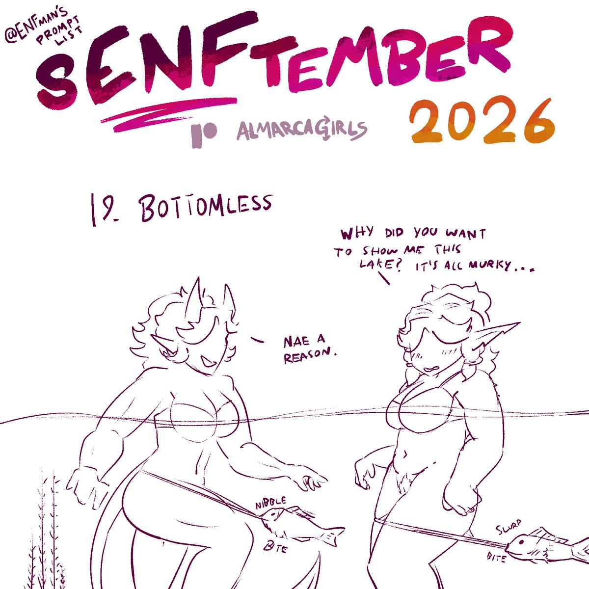 AlmarcaGirls's tweet photo. #senftember2026 Weekend’s up - back to playing catchup - Here are days 18-21, Secondhand, Bottomless, Green, Fall https://t.co/5lYzvtMXUy