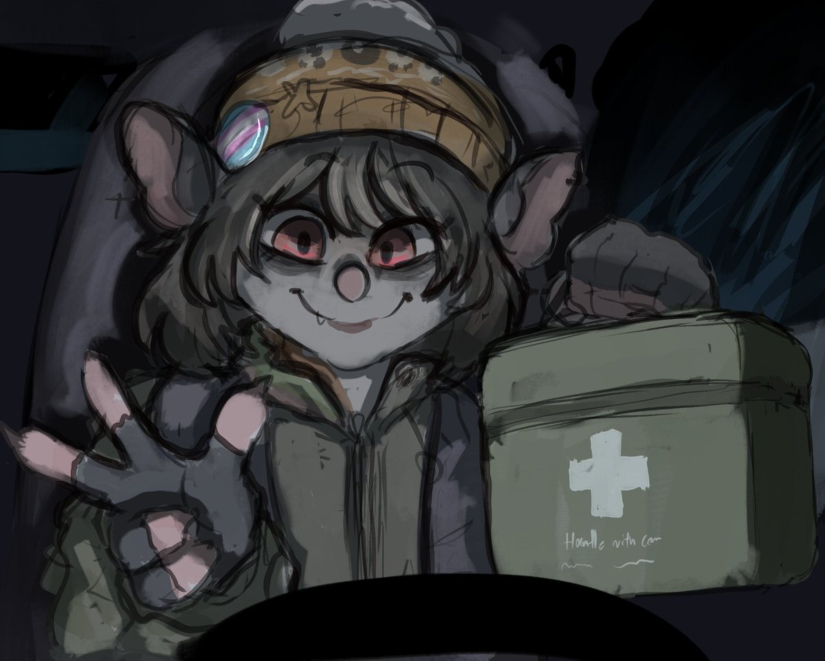 Barndrg13's tweet photo. Casita has a new job now,, she's going to deliver a package to the hospital in Raccoon City. Easy money🙏✨💖 https://t.co/B3mJyJe9HZ