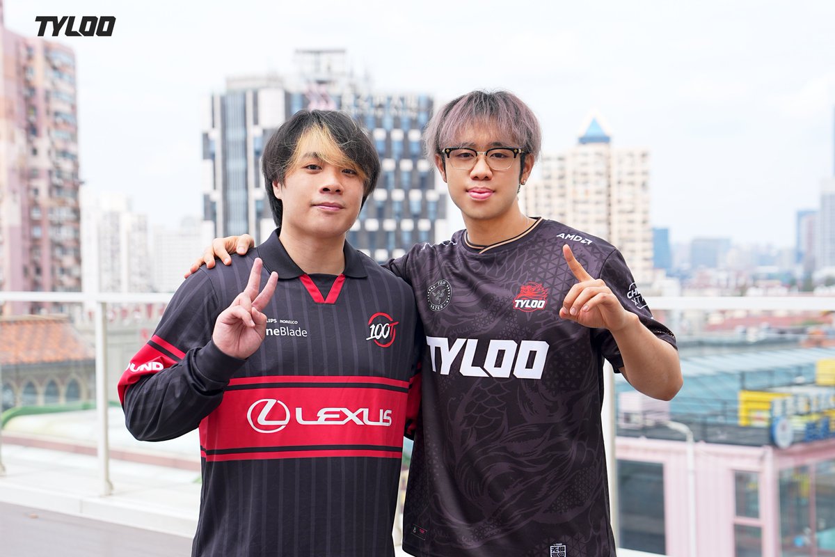 Tyloo_val's tweet photo. Great to see you guys @100T_VAL @Cryocells_ @bangzerra  
 Welcome to Shanghai😎 https://t.co/eJ0vrR3fRh