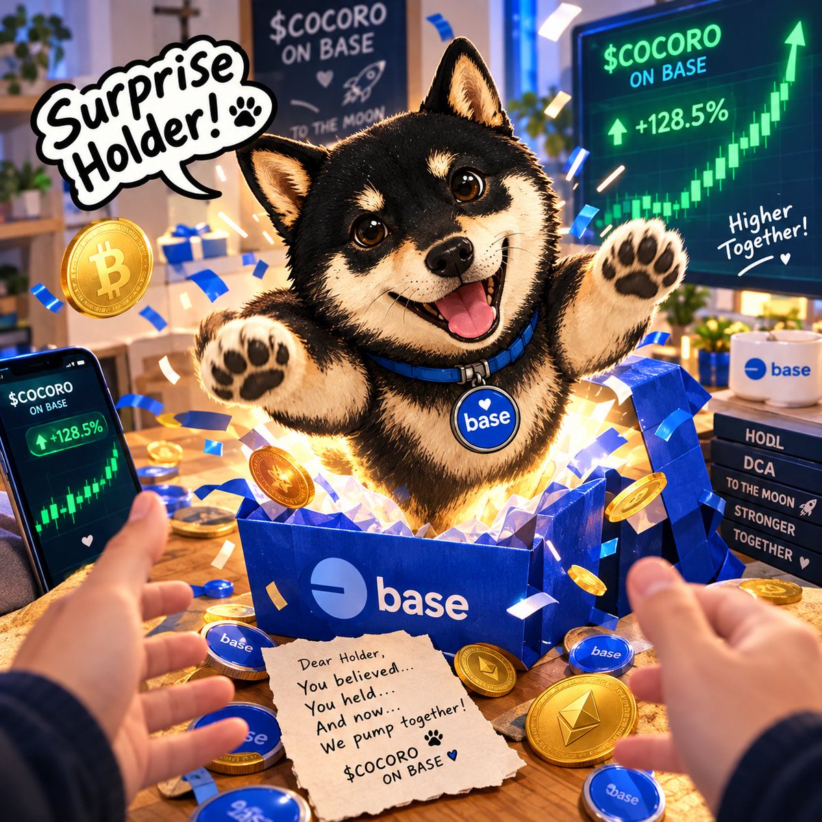 athacrypto's tweet photo. 🚨 Not every meme coin deserves your trust.
$COCORO on Base is building something different: transparency, consistency, and a community-first journey. 🐶🔵
No empty promises. No guaranteed profits. Just a project growing step by step with its holders.
Trust the process>project. https://t.co/orVyKknyW0