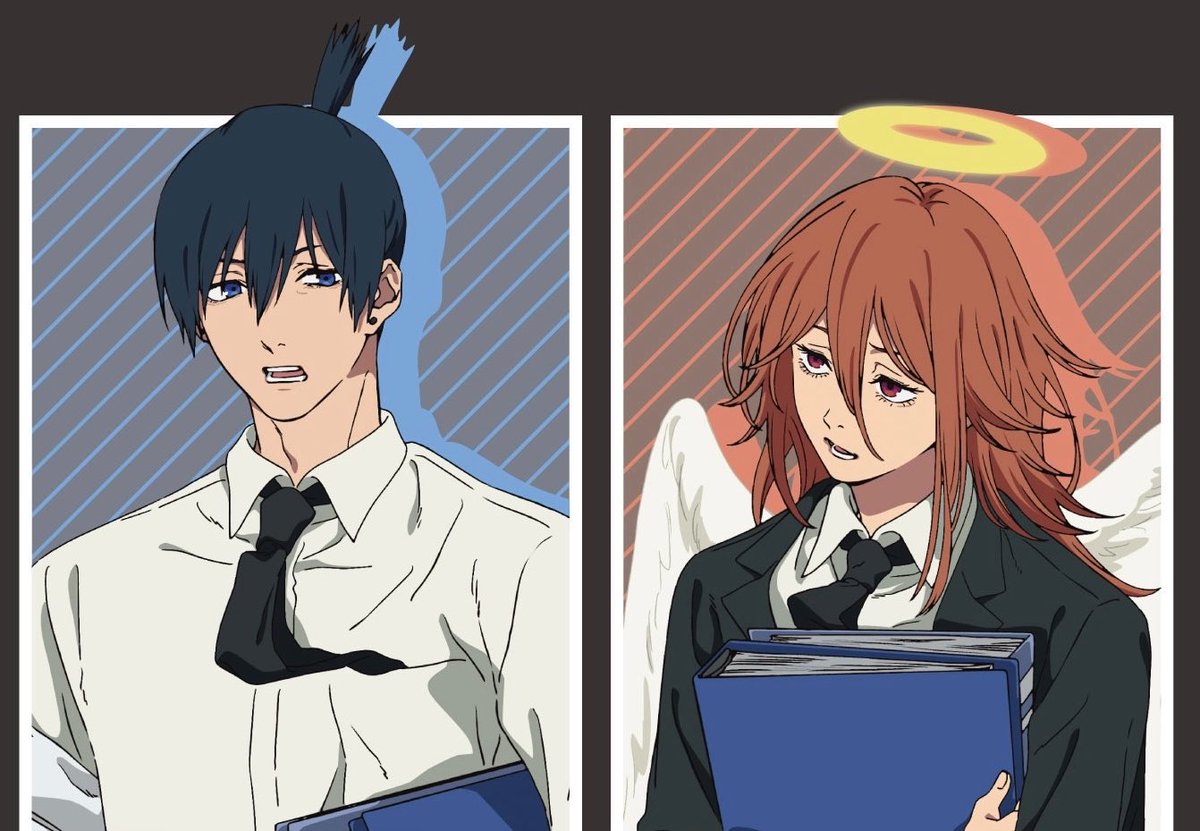 osarakii's tweet photo. there’s an office romance au in the akiangel illustrations if you put the right lens on https://t.co/91WAcYSONN