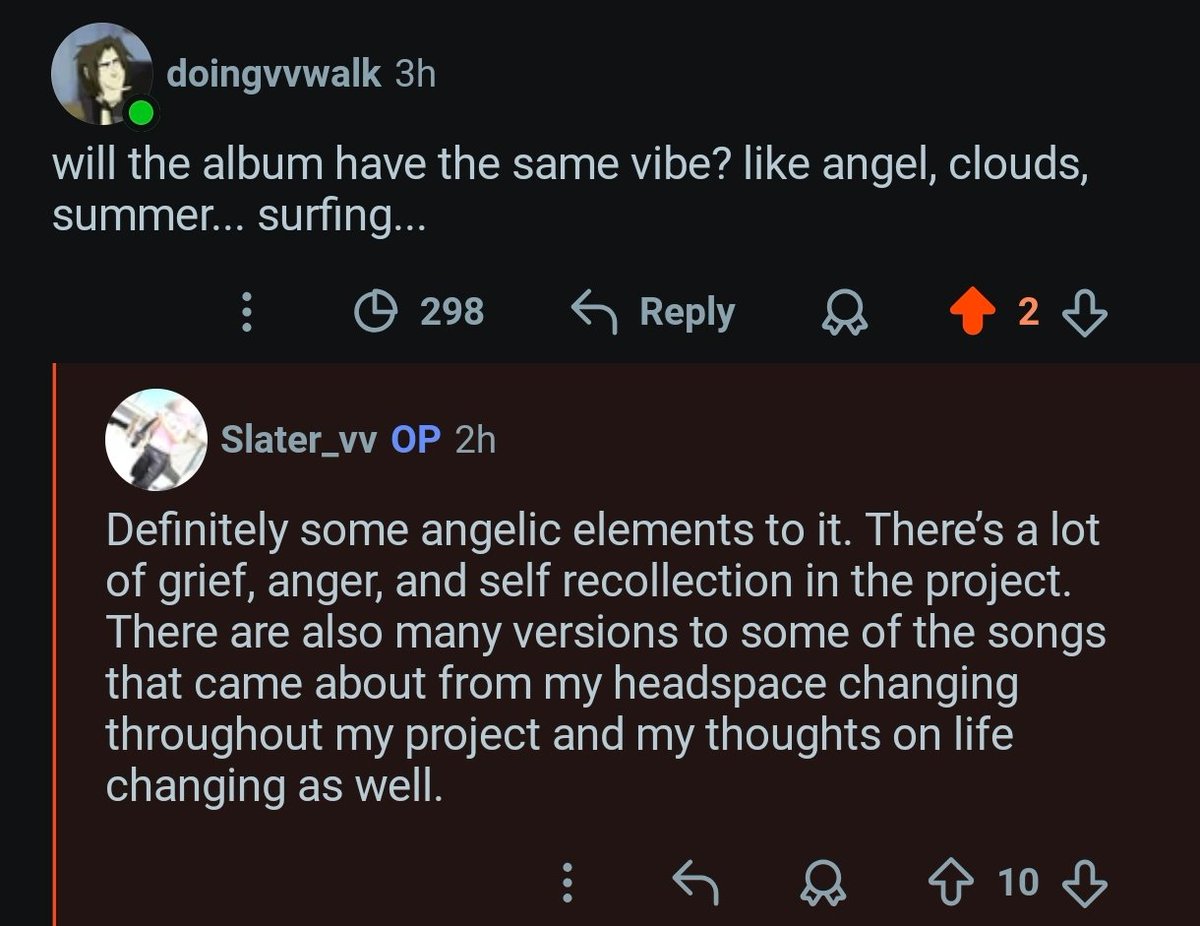 enjoydeepcuts's tweet photo. im acting like a big fan boy tonight!!! here are some answers Slater gave me during this AMA.
#VVTWT #VADAVADA #SLATER https://t.co/wV6w2ewnsP