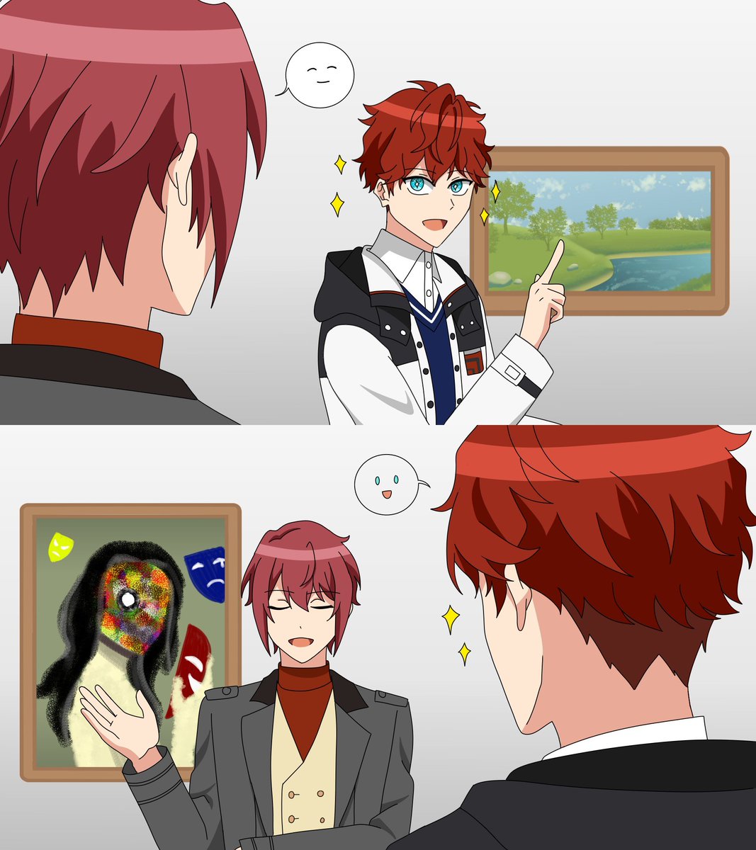 HigashikokuDan's tweet photo. #RareStarsFall2026 | @rarestarsfall
Day 3 | Prompt: Museum/Aquarium
🍅 Admiring portraits together
#Hiikasa #ひいつか https://t.co/ZkrKLxDVTr