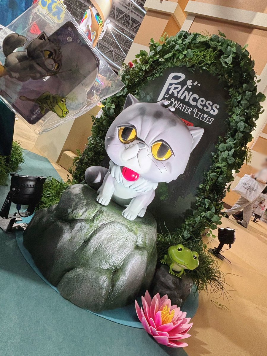 moa_ch1's tweet photo. おはもあ！今夜21時から #TGS2026 レポ雑談配信やります〜！#RedDunesGames ブースの #PrincessoftheWaterLilies 試遊はもあちが苦しめられたラクダにチャレンジできました🐪プリンセスぬい大切にします！ありがとうございました🐾 https://t.co/tivRUMU3eo
