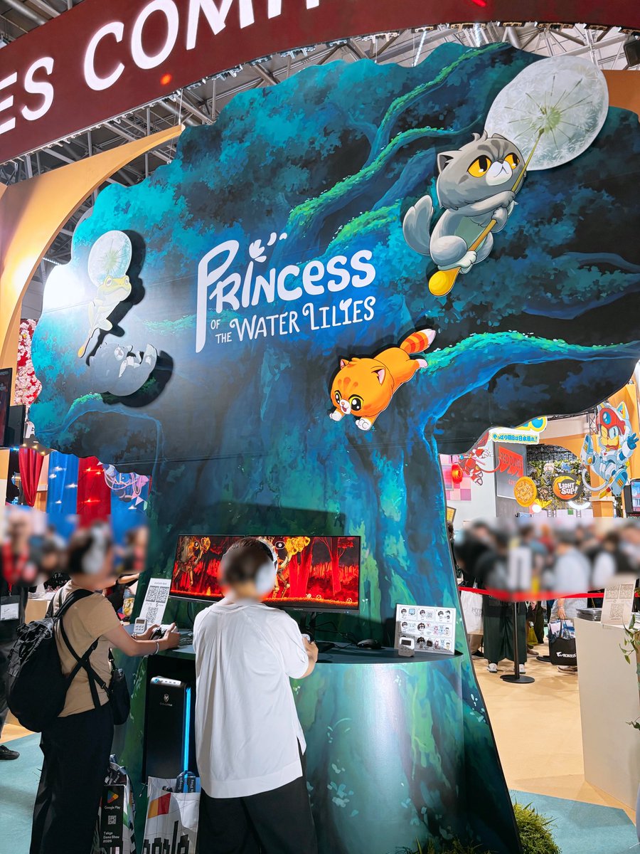 moa_ch1's tweet photo. おはもあ！今夜21時から #TGS2026 レポ雑談配信やります〜！#RedDunesGames ブースの #PrincessoftheWaterLilies 試遊はもあちが苦しめられたラクダにチャレンジできました🐪プリンセスぬい大切にします！ありがとうございました🐾 https://t.co/tivRUMU3eo
