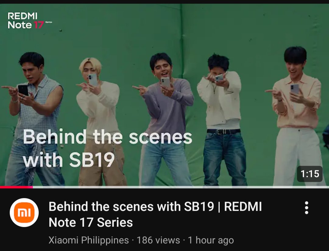 Lorrelai_'s tweet photo. Mga beh, bigyan natin views si Ninang Xiaomi at SB19 🙏

#SB19

https://t.co/xNwM8izsHM https://t.co/NofbD80pBI