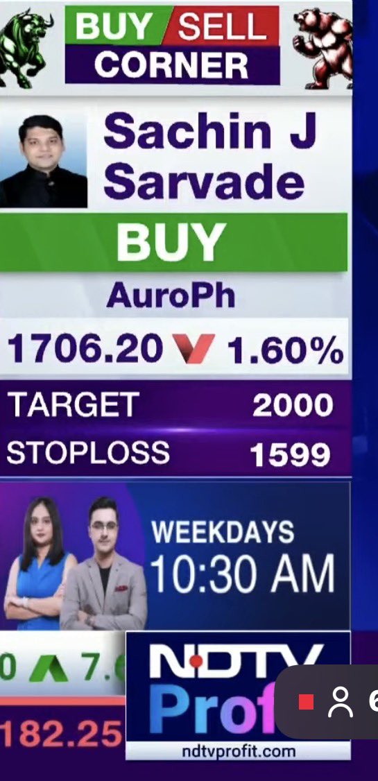 Sachiinsarvadee's tweet photo. Stock Calls Featured on @NDTVProfit 
#BHEL #AUROPHARMA https://t.co/qx09IKLpb6