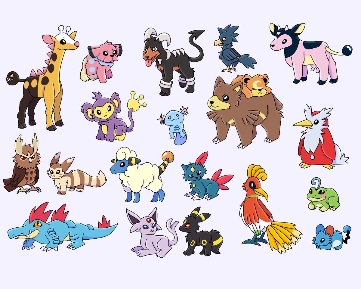littlesilverjay's tweet photo. pokemon but they're just basic animals lmao https://t.co/M8Cz9Lxlib